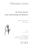 Philosophia Scientiae, v. 25, cahier 01
